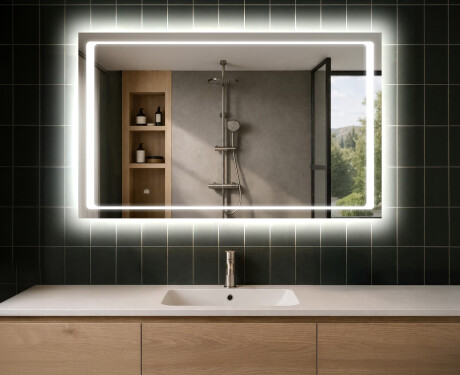 Designer Backlit LED Bathroom Mirror L61