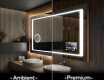 Designer Backlit LED Bathroom Mirror L61 #1