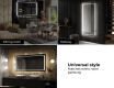 Designer Backlit LED Bathroom Mirror L61 #8