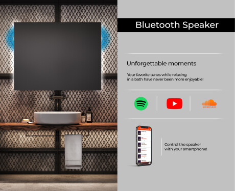 Designer Backlit LED Bathroom Mirror L62 #5