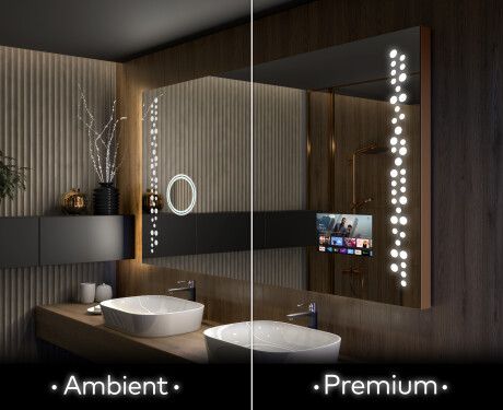 Designer Backlit LED Bathroom Mirror L65 #1
