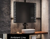 Designer Backlit LED Bathroom Mirror L65 #4