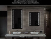 Designer Backlit LED Bathroom Mirror L65 #7
