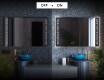 Designer Backlit LED Bathroom Mirror L65 #3