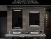 Designer Backlit LED Bathroom Mirror L75 #7