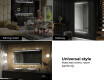 Designer Backlit LED Bathroom Mirror L75 #10
