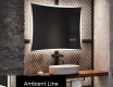 Designer Backlit LED Bathroom Mirror L77 #4