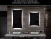 Designer Backlit LED Bathroom Mirror L77 #6