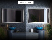 Designer Backlit LED Bathroom Mirror L77 #3