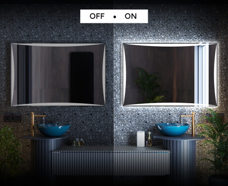 Designer Backlit LED Bathroom Mirror L77 #3