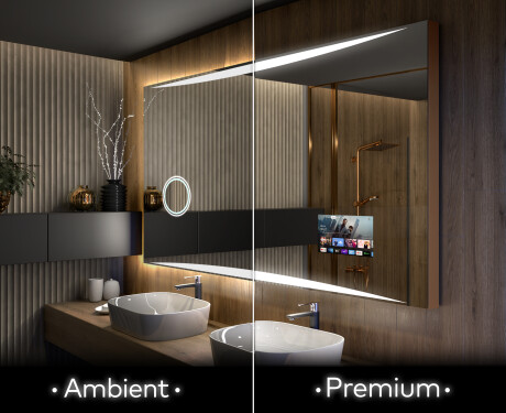 Designer Backlit LED Bathroom Mirror L78 #1