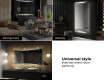 Designer Backlit LED Bathroom Mirror L78 #7