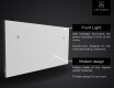 Designer Backlit LED Bathroom Mirror L78 #9
