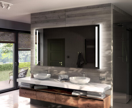 Battery Operated LED Illuminated Mirror L02