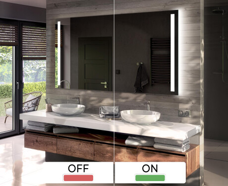 Battery Operated LED Illuminated Mirror L02 #3