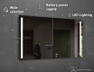 Battery Operated LED Illuminated Mirror L02 #4