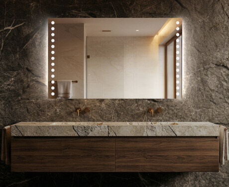 Battery Operated LED Illuminated Mirror L03