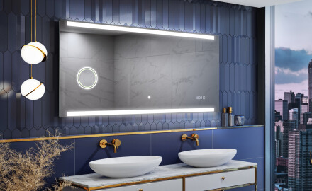 BATHROOM MIRROR WITH LED LIGHT - SLIMLINE L47