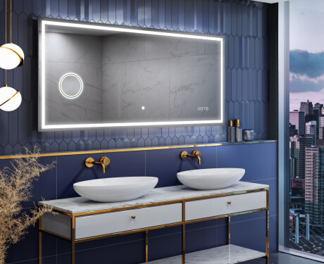 BATHROOM MIRROR WITH LED LIGHT - SLIMLINE L49