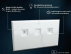 BATHROOM MIRROR WITH LED LIGHT - SLIMLINE L49 #3