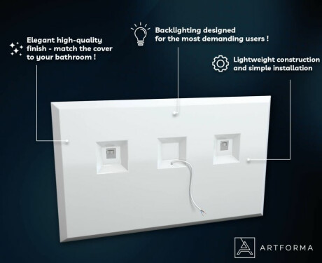 BATHROOM MIRROR WITH LED LIGHT - SLIMLINE L49 #3