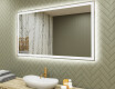 Designer Backlit LED Bathroom Mirror 120x70cm with cool LED color 7000K, warm color 3000K, or neutral color 4500K
