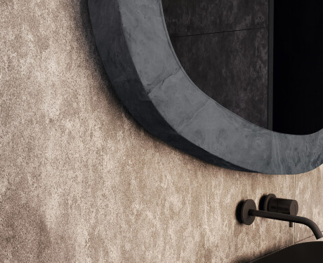 Irregular mirror with a natural stone frame L296 #3