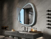 Irregular LED mirror with a high-gloss lacquered MDF frame L308