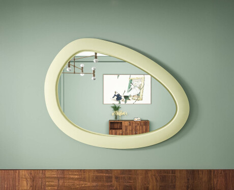 Asymmetrical LED mirror with MDF frame L310 #7