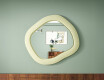 Designer LED mirror with MDF in a geometric shape L309 #7