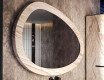 Asymmetrical mirror with a stone texture L298 #4