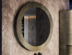 Round mirror in a stone frame L294 #4