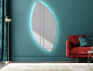 Wall asymmetrical mirror with lights LED L221 #1