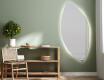Wall asymmetrical mirror with lights LED L221 #2