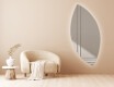 Wall asymmetrical mirror with lights LED L221 #3