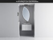 Irregular Mirror LED Lighted decorative design L222 #3