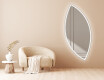 Wall asymmetrical mirror with lights LED L222 #3