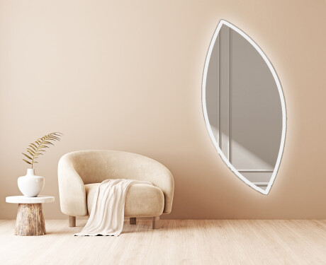 Wall asymmetrical mirror with lights LED L222 #3