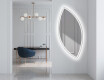 Wall asymmetrical mirror with lights LED L222 #4