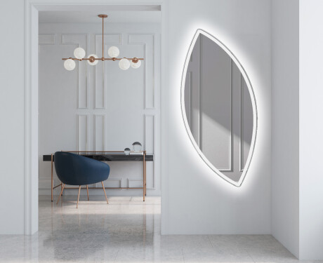 Wall asymmetrical mirror with lights LED L222 #4