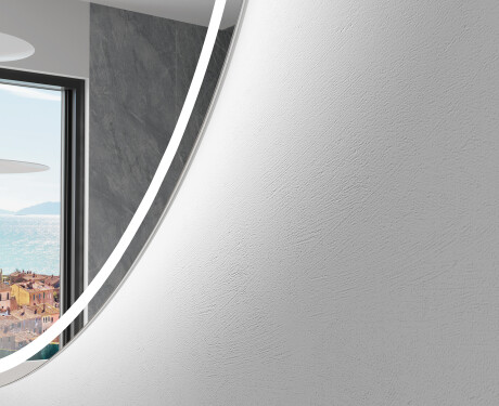 Wall asymmetrical mirror with lights LED L223 #2