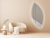 Wall asymmetrical mirror with lights LED L223 #3
