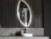 Wall asymmetrical mirror with lights LED L223 #5