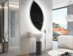 Wall asymmetrical mirror with lights LED L223 #6