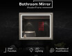 Bathroom Mirror With LED Light WoodenFrame #2