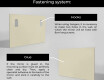 Rectangular vertical wall hanging mirror L198 #3