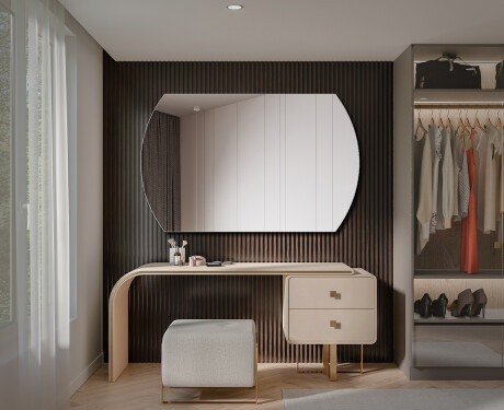 Rounded wall hanging mirror L205 #2