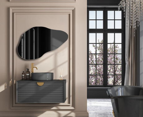 Irregular wall hanging mirror L208 #4