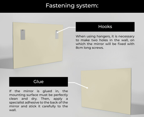 Irregular vertical wall hanging mirror L213 #3