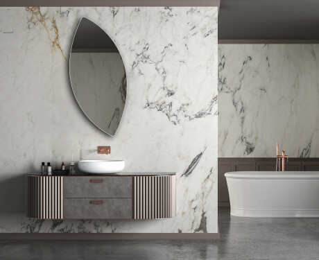 Irregular vertical wall hanging mirror L214 #5